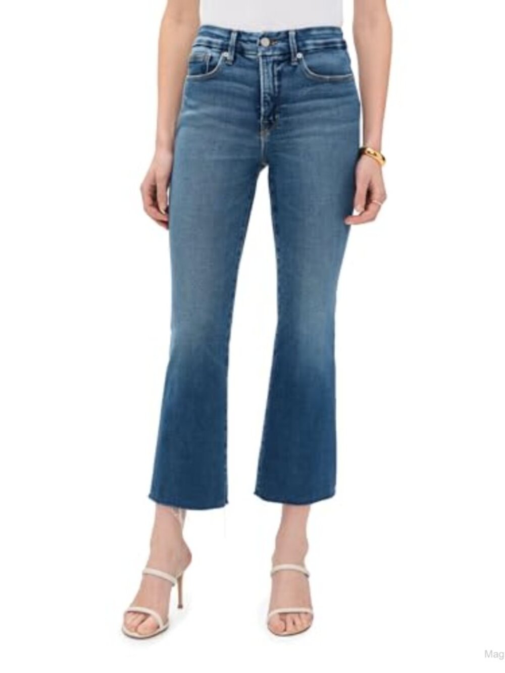 Soft Tech Good Legs Cropped Mini Boot Jeans High Rise Stretch Denim